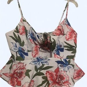 Fashion Nova Floral Camisole crop top
